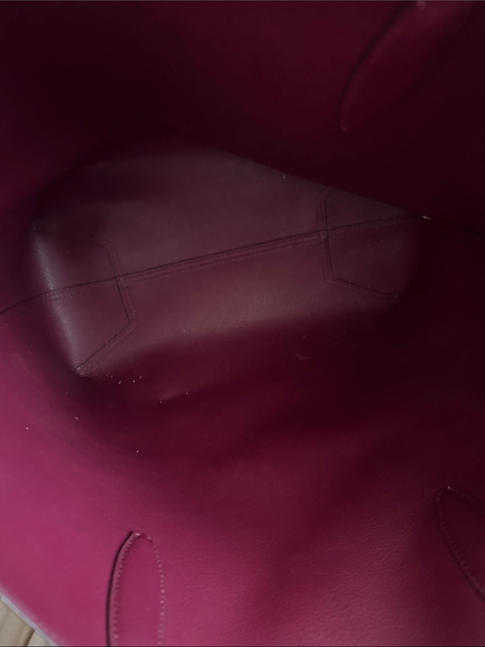kate spade Pink Tote with Burgundy Logo and Straps - Picture 3 of 4